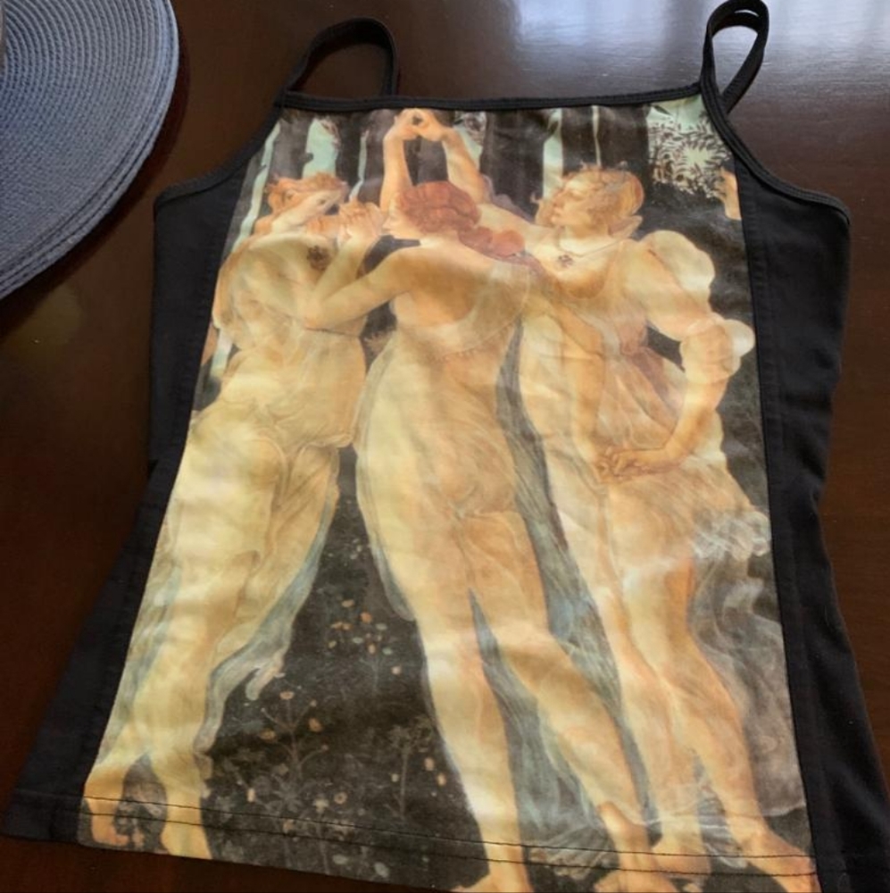 Vintage Botticelli Primavera Painting Top
